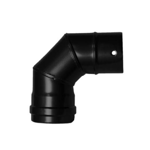 CODO EXOPELLET NEGRO 80X90º