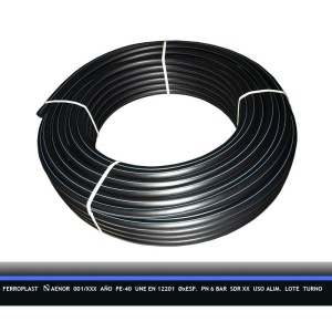 TUBO POLIET PE-40 25x10 AT M (R/100)