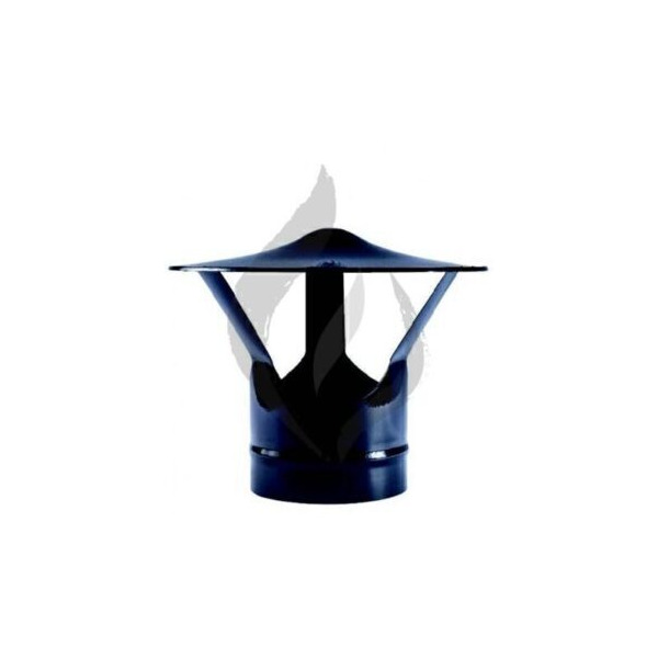 SOMBRERETE VITRIF NEGRO 150 MM.