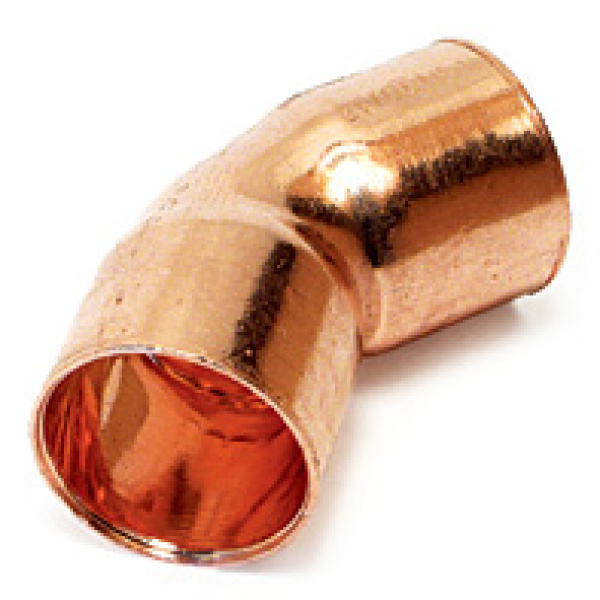 CURVA COBRE 41 Cu 22 x 45º