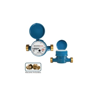 CONTADOR AGUA DN15 C/RACORES 1/2
