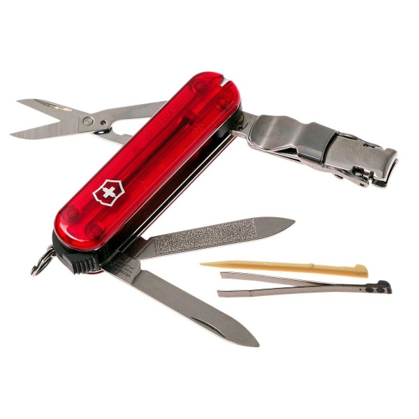 NAVAJA NAIL CLIP 580 8 USOS ROJA 6463