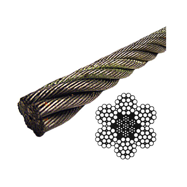 CABLE ACERO GALV 6x19+1 12 mm M