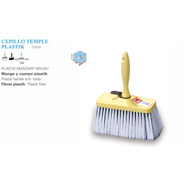 CEPILLO TEMPLE PELO PLASTICO 21014