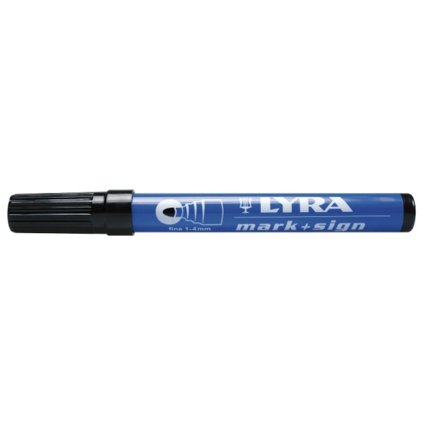 ROTULADOR PTA REDONDA NEGRO LYRA