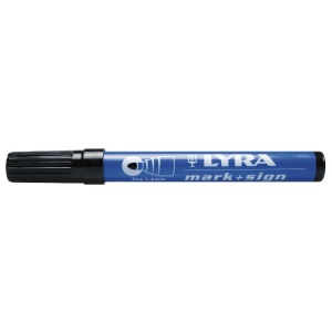 ROTULADOR PTA REDONDA NEGRO LYRA