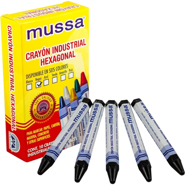 CRAYOLA EXAG NEGRA PAQ.12 45-026D