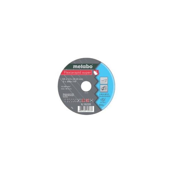 DISCO C/INOX 125x1x22 616220000 META