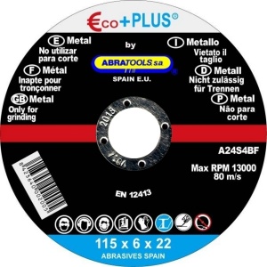 DISCO DESBAS ACERO 230X6X22 ECO+PLUS