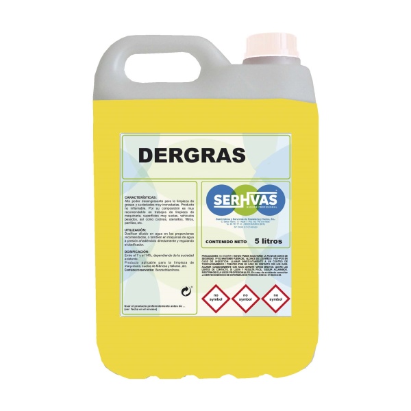 GEL DE MANOS DERGRAS 5 LTS