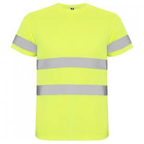 CAMISETA A/V DELTA AMAR/FLUOR T-XL