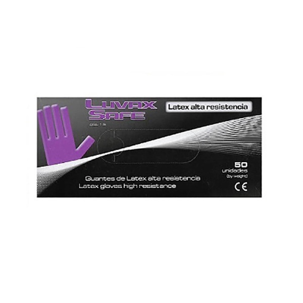 GUANTE LATEX A/RESISTENCIA C/50 GRANDE T-L