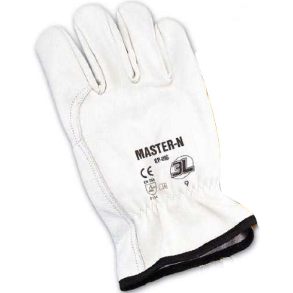 GUANTE CUERO GP-016NB T-08 3L