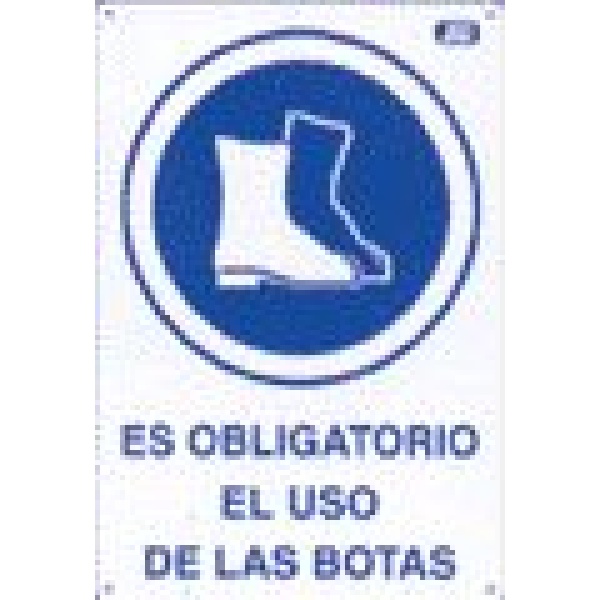 CARTEL OBRA USO OBLIGATORIO BOTAS