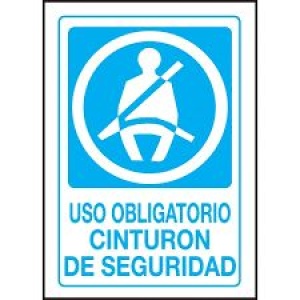 CARTEL OBRA USO OBLIGATORIO CINTURON