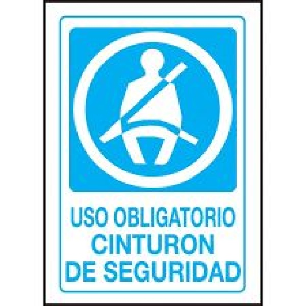 CARTEL OBRA USO OBLIGATORIO CINTURON