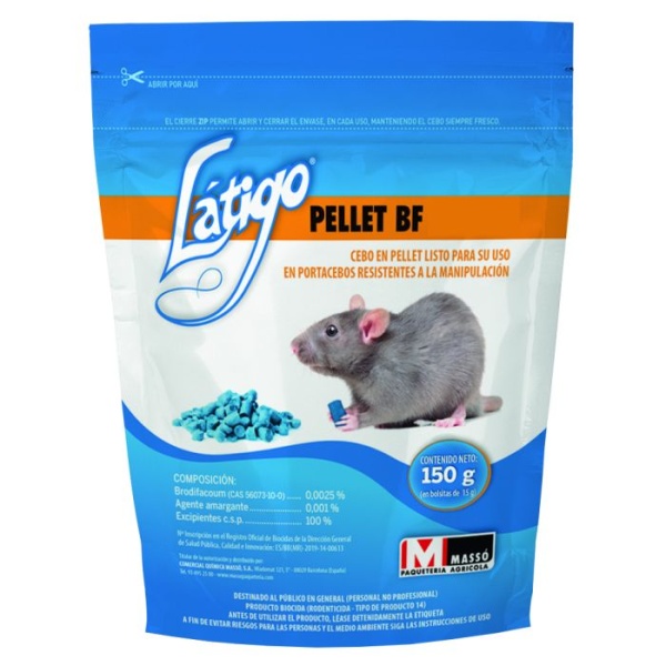 RATONICIDA LATIGO PELLET 150 GR 5007