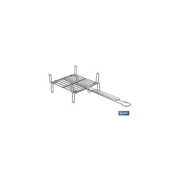 PARRILLA ASAR INOX DOBLE 40 x 45