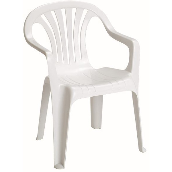 SILLA PLASTICA BLANCA 8103