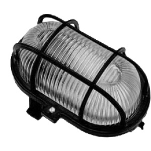 APLIQUE OVAL 60W NEGRO  2001004 N