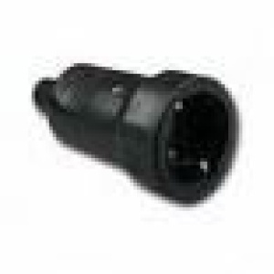 BASE MOVIL SCHUKO PVC NEGRA 60702