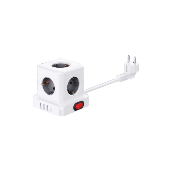 BASE MODULAR 5T C/INT +3USBA+1USBC CABLE 1