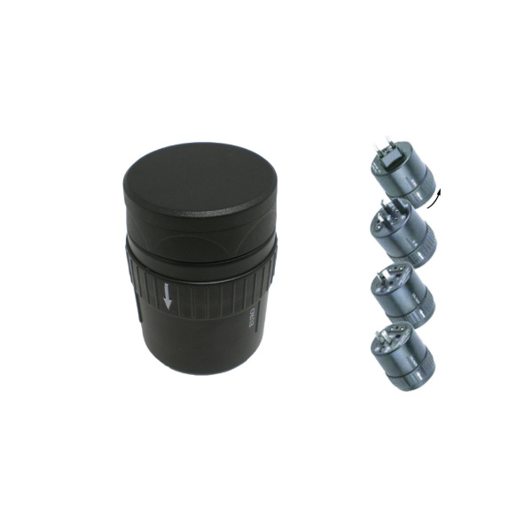 CLAVIJA ADAPTADOR VIAJE UNIV CON USB 1101010