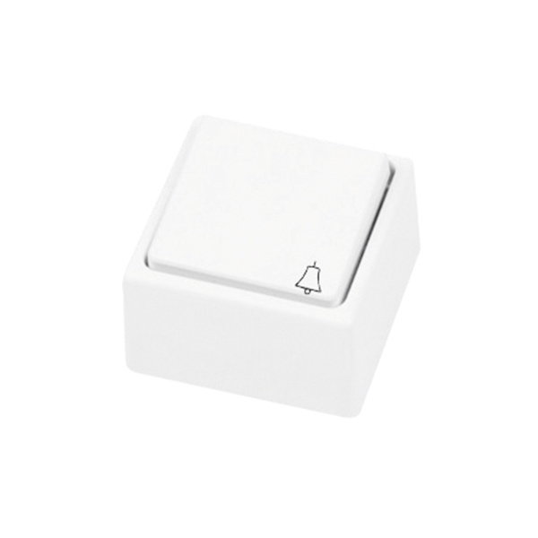 PULSADOR CAMPANA SUP BLANCO 8000 3608010