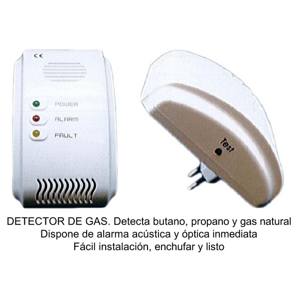 DETECTOR GAS C/ALARMA 85DB 230V 2402005
