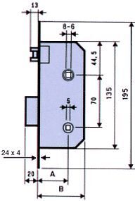 PICAPORTE 1709-X 4/50 INOX MCM