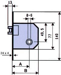 PICAPORTE 1710-X 4/50 INOX MCM