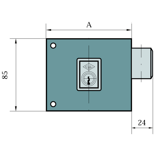 CERRADURA CVL 1124-A-10/1 IZDA