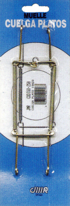 CUELGA PLATO MUELLE 2258 19X23 BL-2