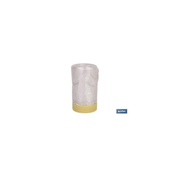 ROLLO PLASTICO C/CINTA 35cm x 22