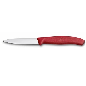 CUCHILLO VERDURAS 8CM 6.7601 ROJO