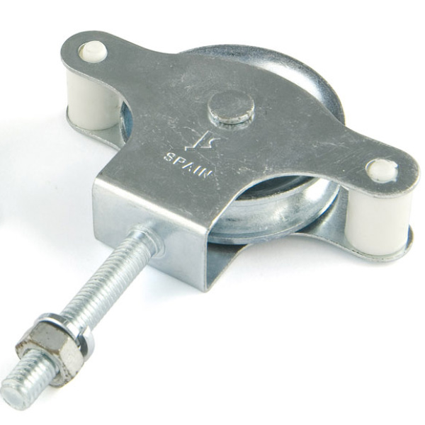 POLEA INOX RUEDA ZAMAK C/TORNILLO P-10