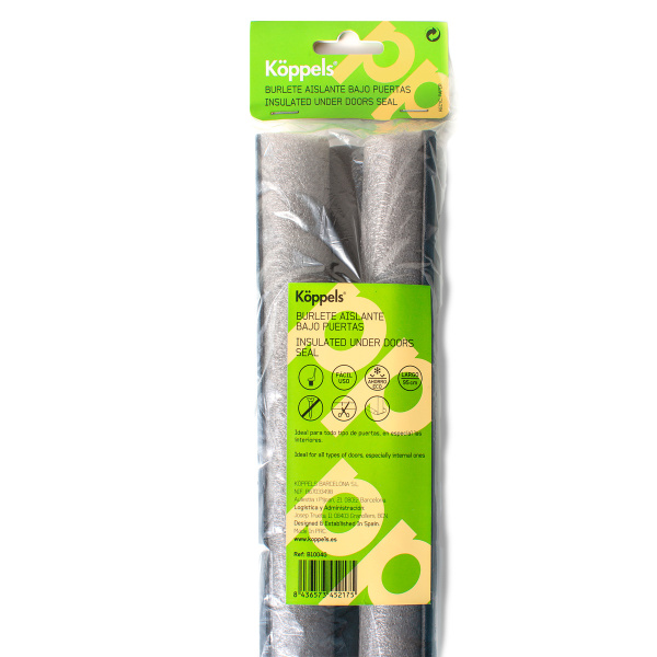 BURLETE PUERTA DOBLE ESPUMA 95CMS GRIS B1004G