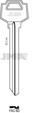 LLAVE BRUTO  D  FAC-8D LARGO ESP.