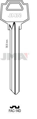 LLAVE BRUTO  D  FAC-14D LARGO ESP