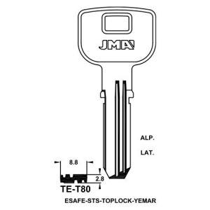 LLAVE BRUTO SEG. ALPACA TE-T80