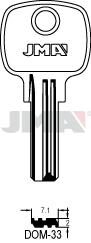 LLAVE BRUTO SEG. ALPACA DOM-33