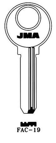 LLAVE BRUTO SEG. ALPACA FAC-19
