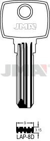 LLAVE BRUTO SEG. ALPACA LAP-8D
