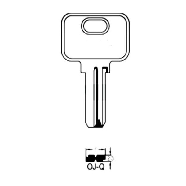 LLAVE BRUTO SEG. ALPACA OJ-Q