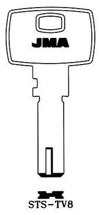 LLAVE BRUTO SEG. ALPACA STS-TV8