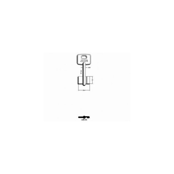 LLAVE BRUTO GORJA LATON LIN-3G